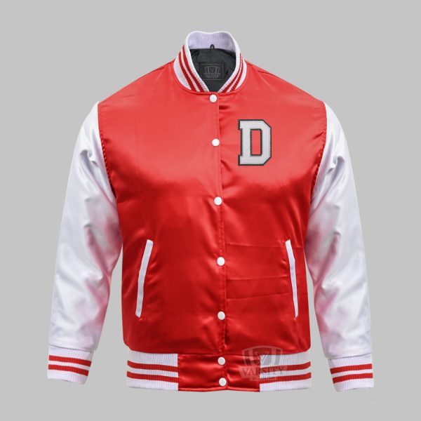 Custom Varsity Jacket Red White