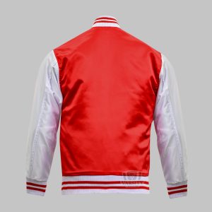 Custom Varsity Jacket Red White