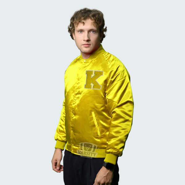 Men Varsity Jacket Satin