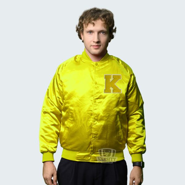 Men Varsity Jacket Satin