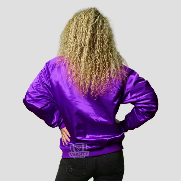 Purple Varsity Jacket Women