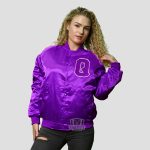 Purple Varsity Jacket Women