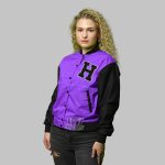 Purple Varsity jacket women