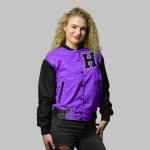 Purple Varsity jacket women