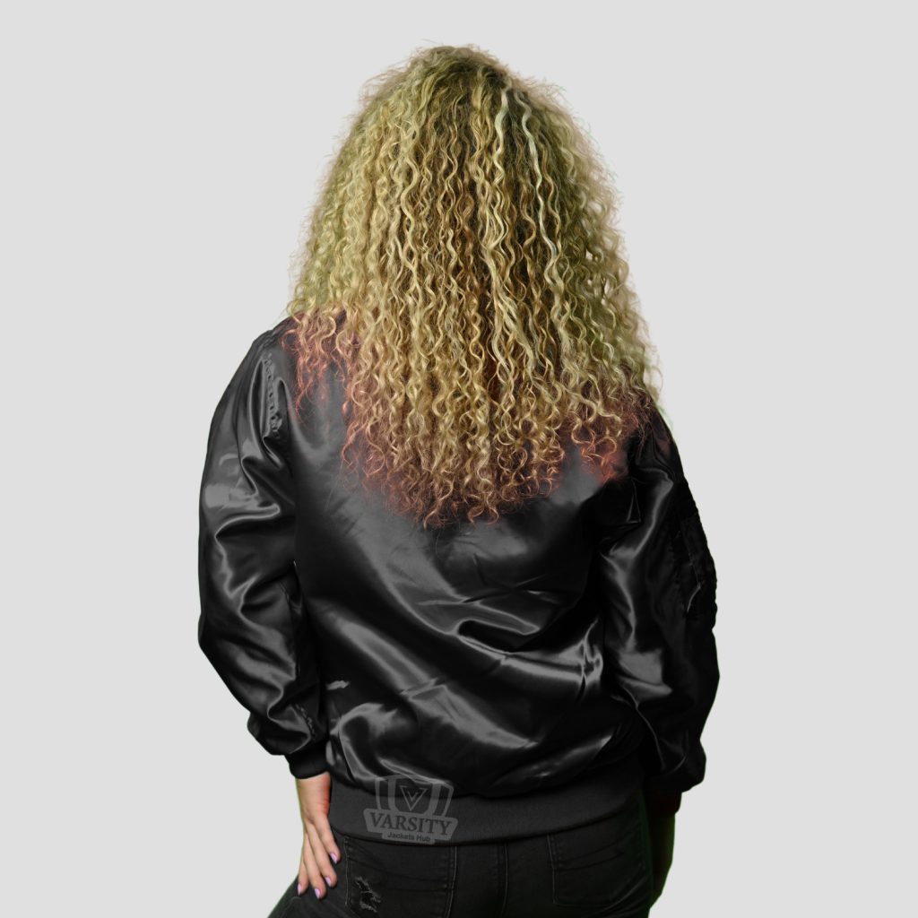 Women Satin Bomber Jackets