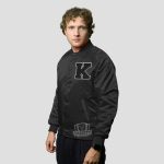 Satin Varsity Jacket Men