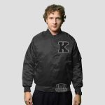 Satin Varsity Jacket Men